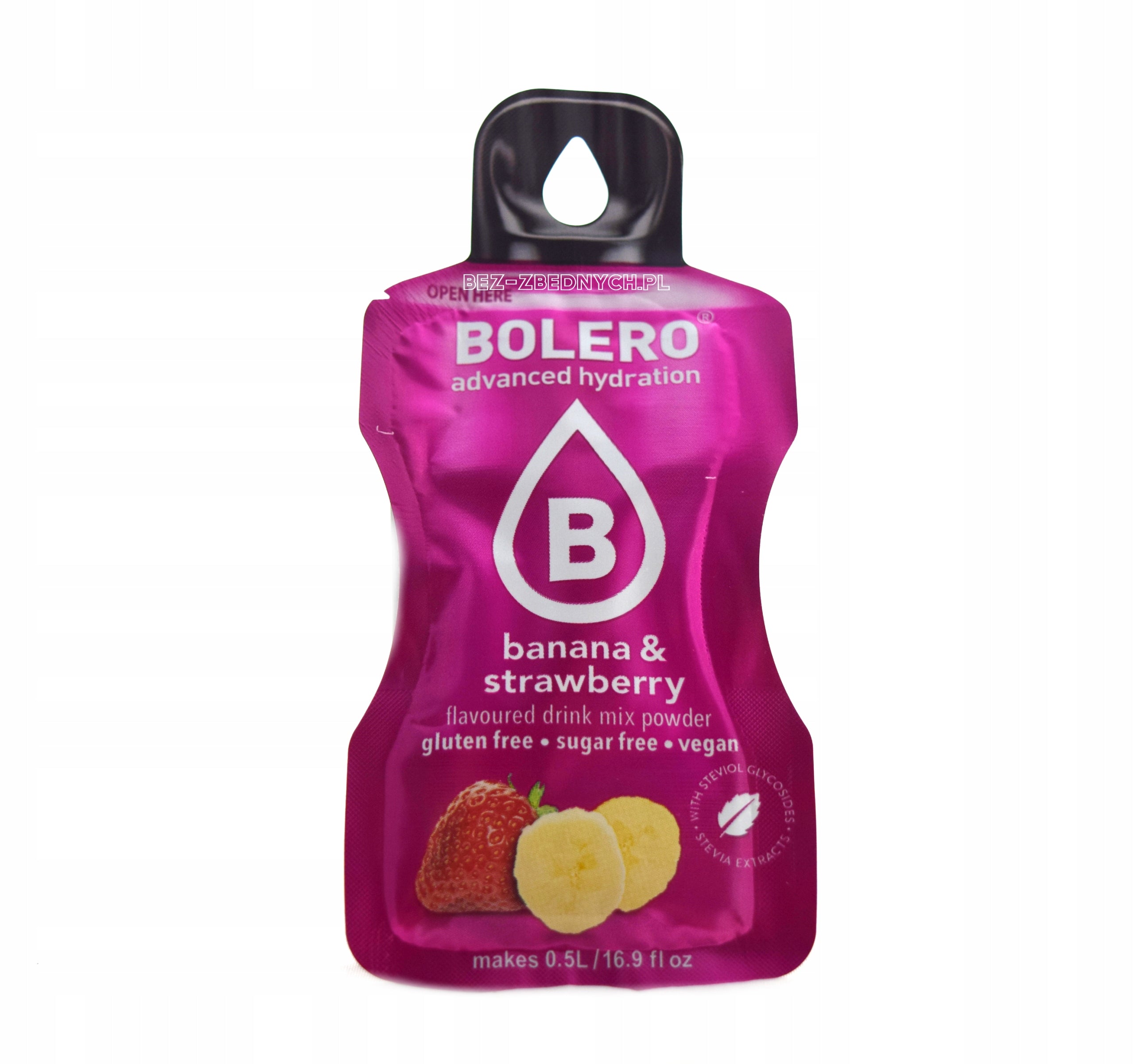 Bolero Drink Classic 3g DRINK POWDER LOW CALORIES STEVIA BANANA STRAWBERRY Expiration date at least 1 month from the date of purchase