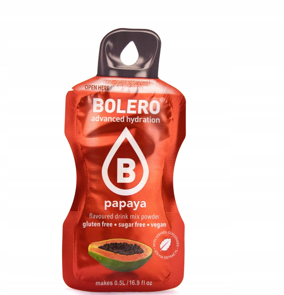 Bolero Drink Classic 3g LOW-CALORIE DRINK WITHOUT ASPARTAME VEGAN PAPAYA