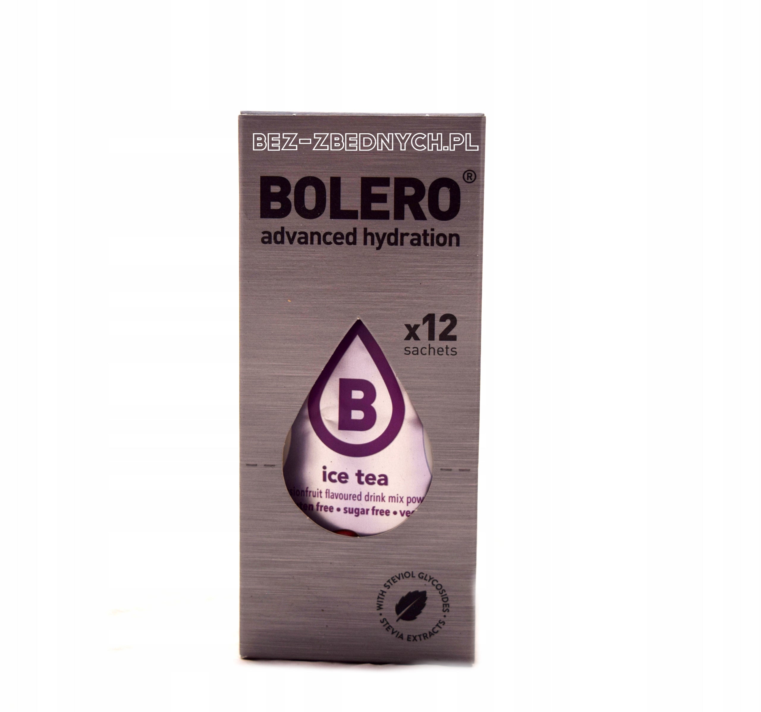 Bolero Drink Ice Tea 8g ICED TEA DRINK POWDER STEVIA PASSION FRUIT