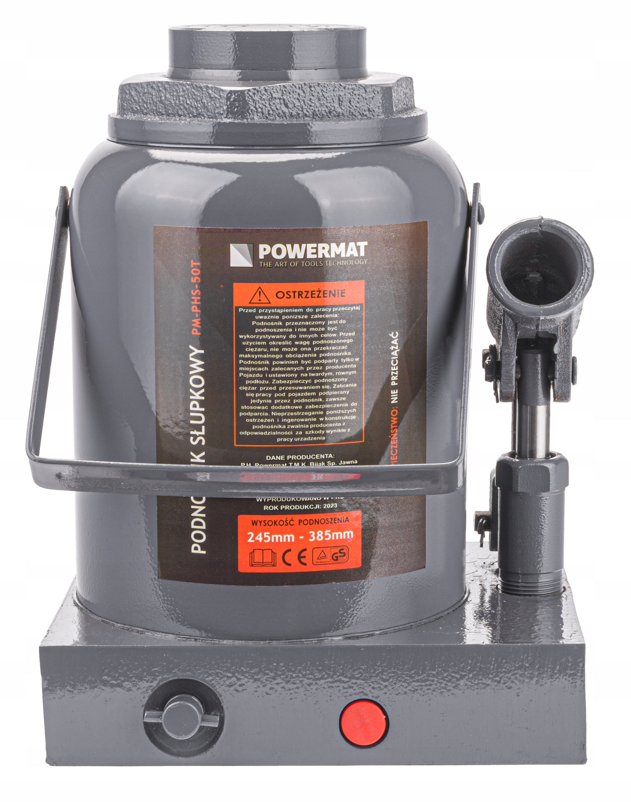 Bollard lift Powermat 50000 kg 245-385 mm Manufacturer code PM-PHS-50T / PM0332