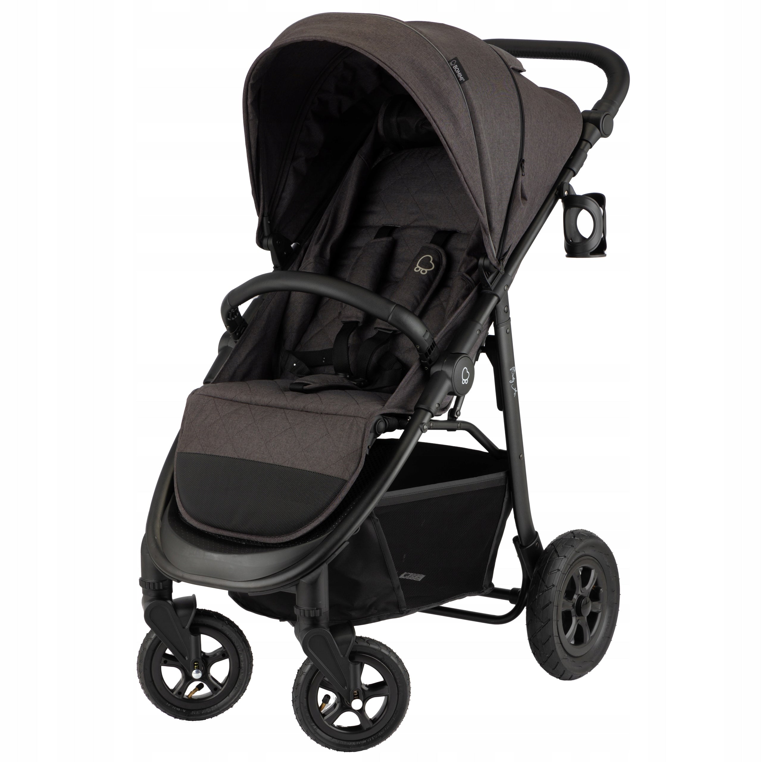 Bomimi BASTY Air sports cart 2026 ANTHRACITE melange Color shades of gray and silver