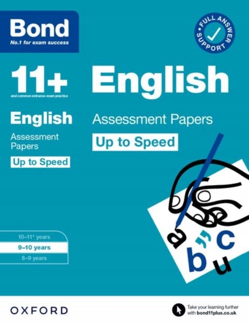 Bond 11plus: Bond 11plus English Up to Speed Assessment Papers with Answer Support 9-10 Years 1