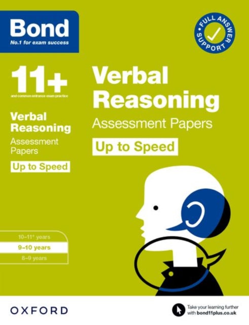 Bond 11plus: Bond 11plus Verbal Reasoning Up to Speed Assessment Papers with Answer Support 9-10 Years 1