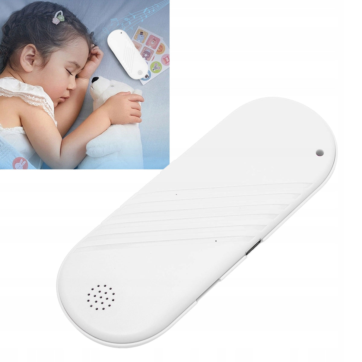 Bone Speaker for Pillow BT 5.3 Remote Control White Noise Timer Packaging status original