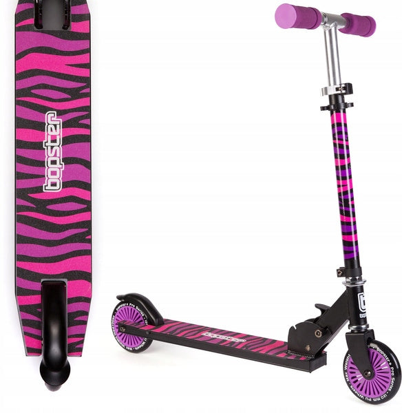Bopster Folding Scooter 5/14 Years Pink Zebra