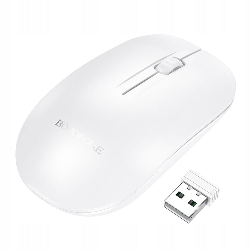 Borofone - Mouse - 2,4G Wireless Computer Mouse + USB Adapter