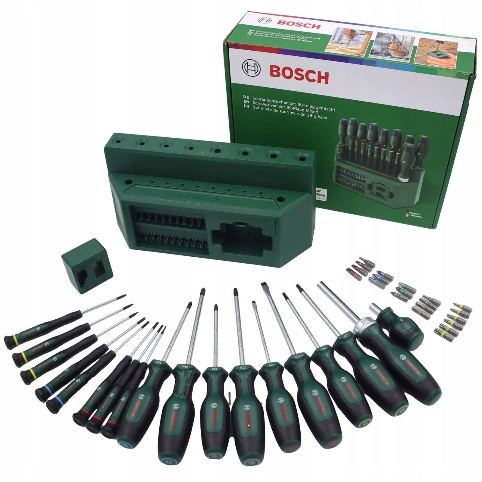 Bosch 39-Piece Mixed Screwdriver Set PH PZ SL TX Stand 1600A02Z9L Manufacturer code 1600A02Z9L