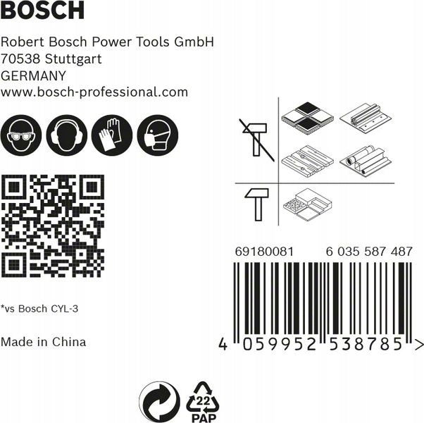 Bosch EXPERT HEX-9 MultiConstruction Drill Bit Set 4/5/6/6/8 mm 5 pieces Brand Bosch