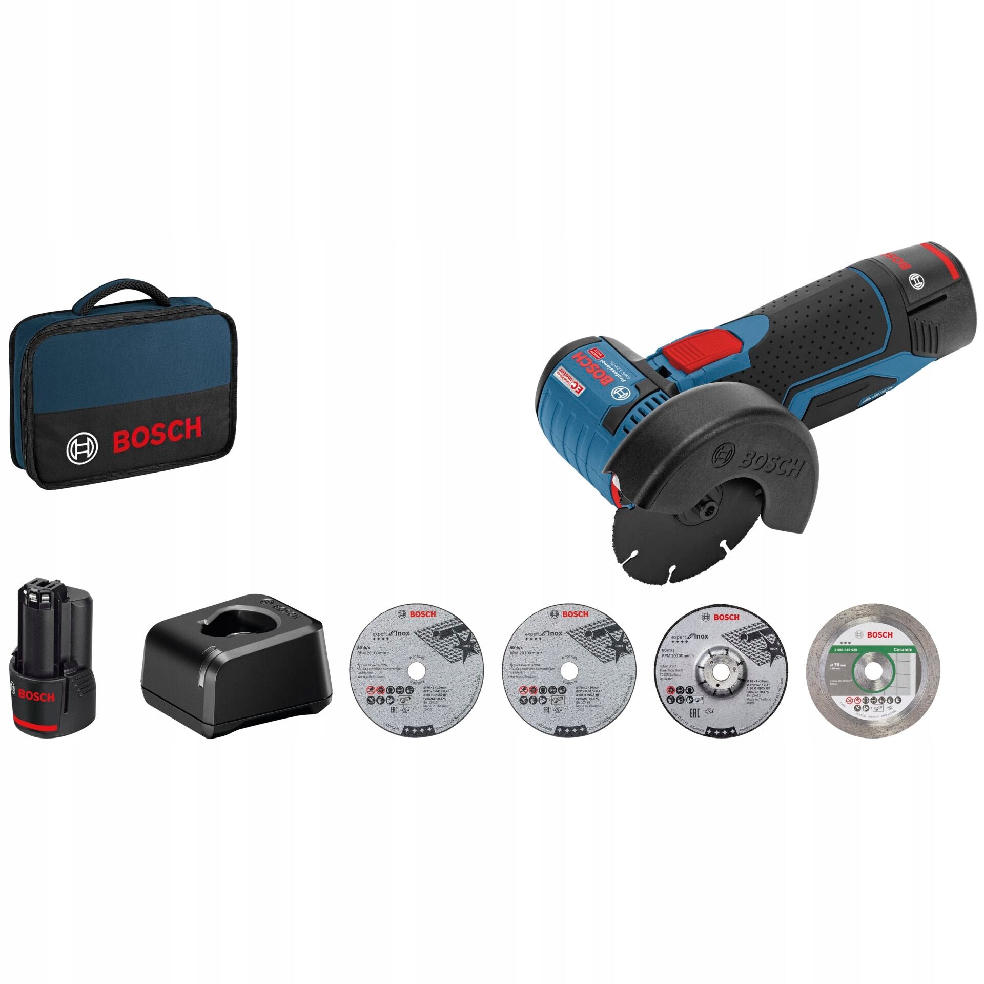 Bosch GWS 12V-76 Professional Cordless Executioner Grinder