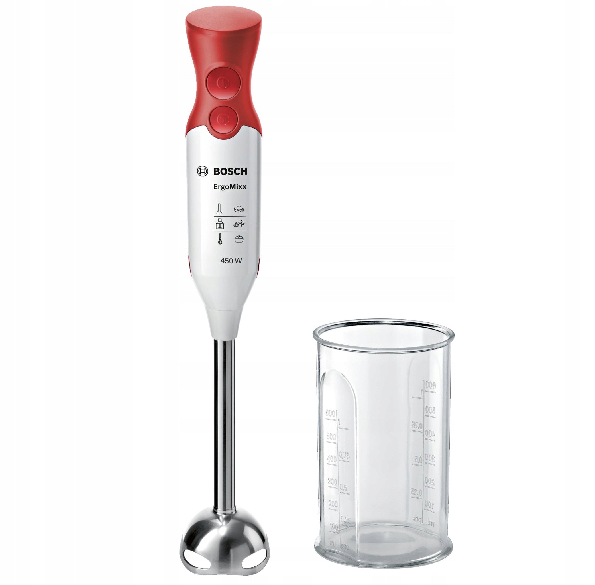 Bosch Hand Blender MSM64110 450W Container Turbo Mode Knife QuattroBlade Manufacturer code MSM64110