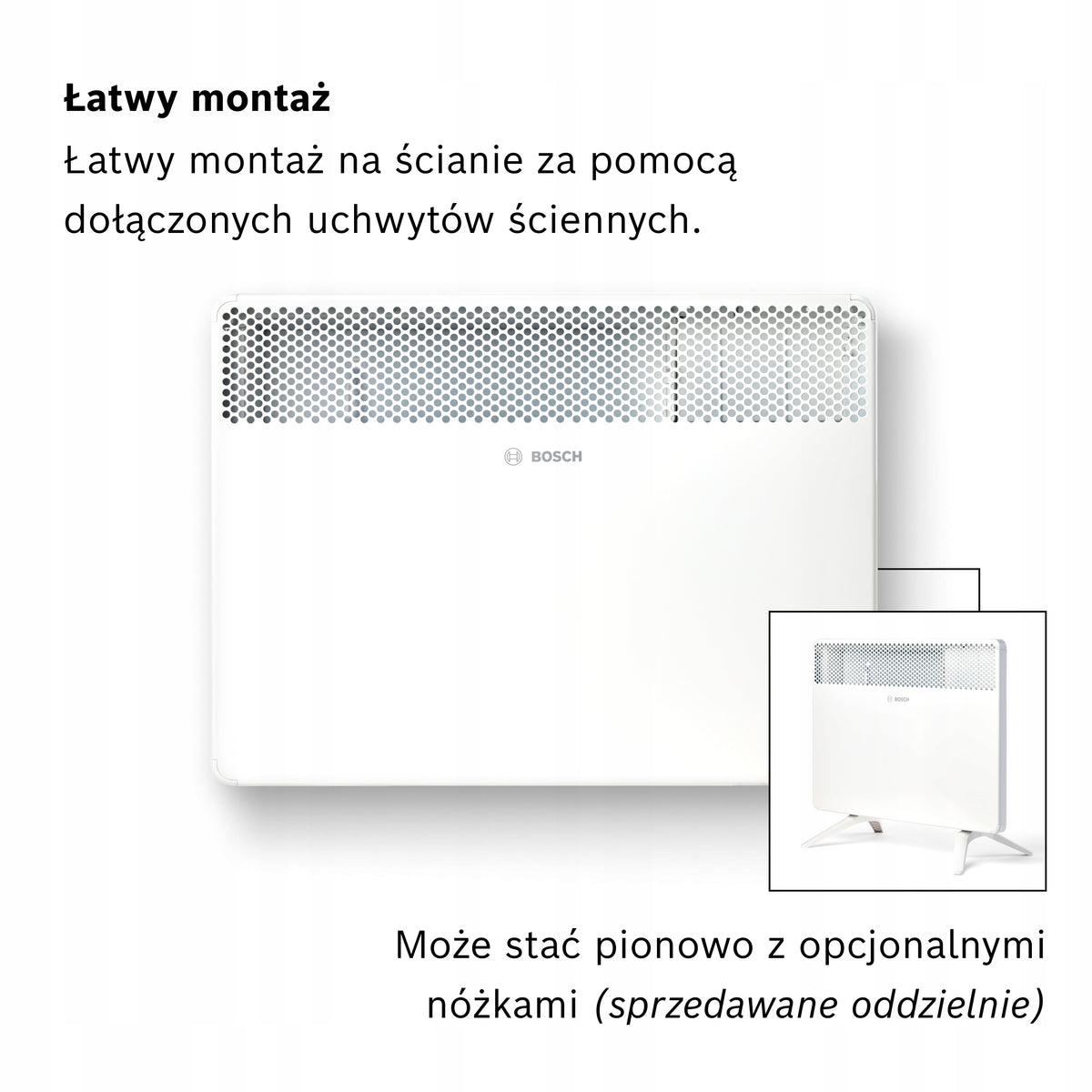 Bosch Heat Convector 4000-15, 1500 W, up to 15 m², LED, Child-friendly Packaging status original