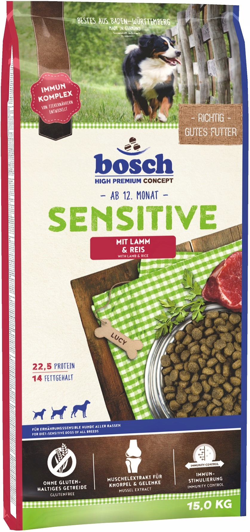 Bosch Sensitive Lamb & Rice 15kg Dry Dog Food