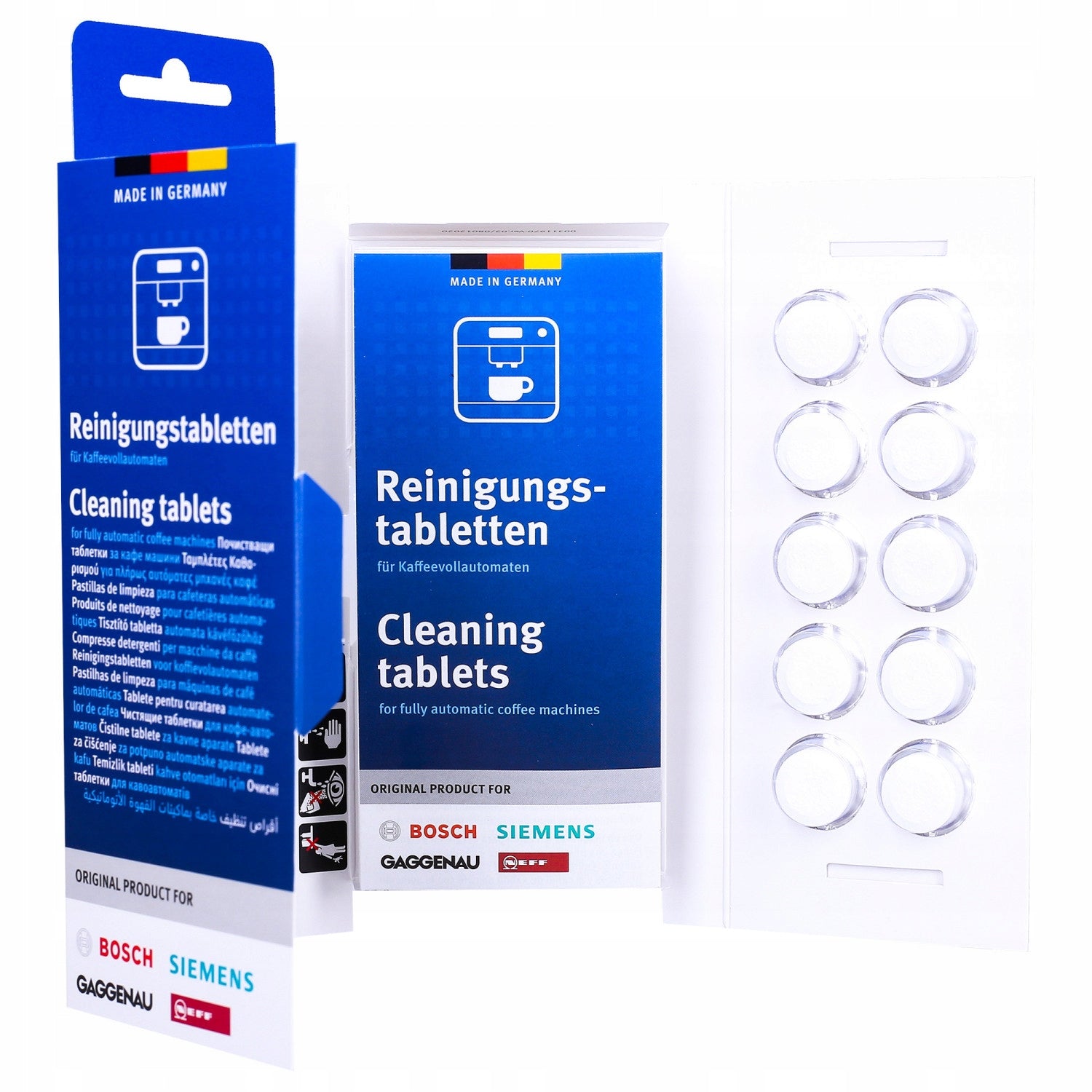 Bosch Siemens descaler for espresso machine + tablets for cleaning the machine Brand Bosch