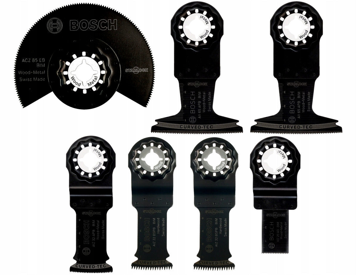 Bosch Starlock 2608664623 Set of 6+1 Segmented Blades Wood Metal PVC Brand Bosch