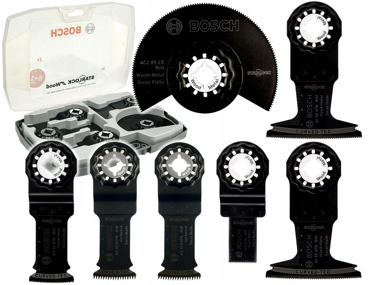 Bosch Starlock 2608664623 Set of 6+1 Segmented Blades Wood Metal PVC