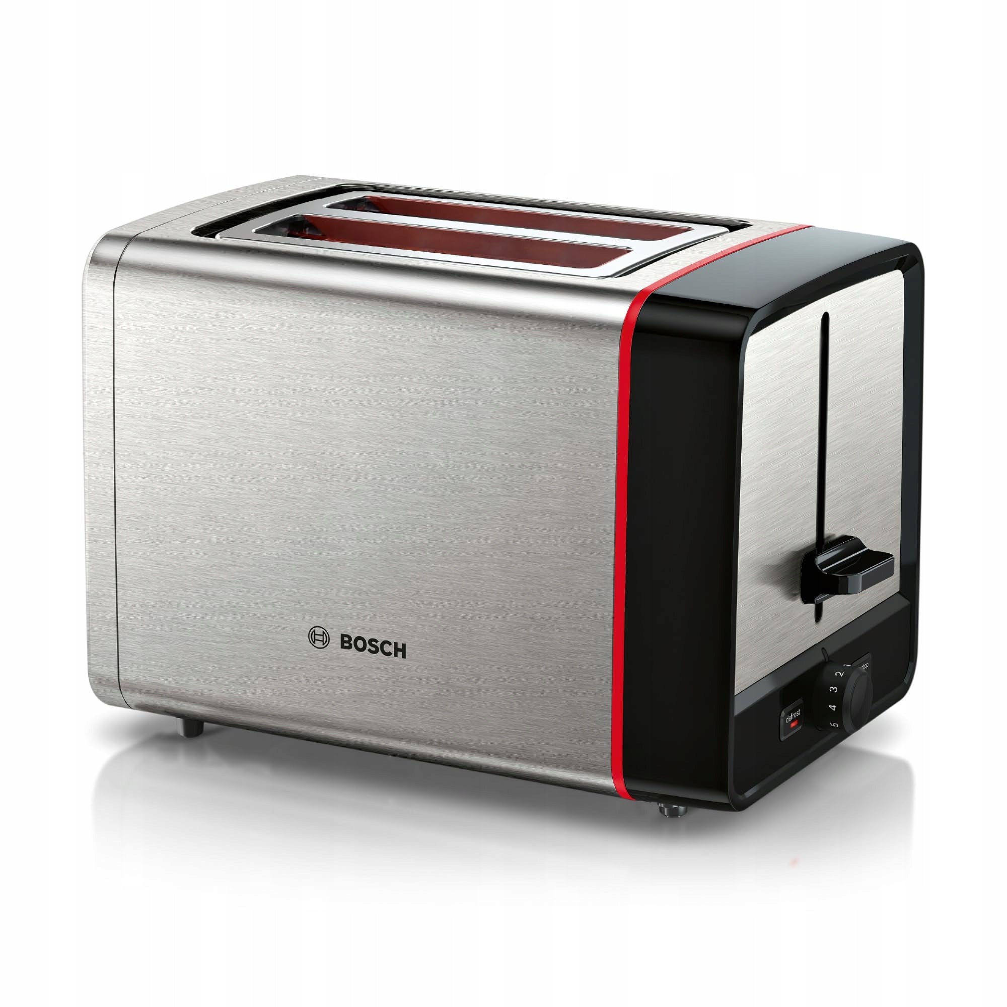 Bosch TAT6M420 compact toaster 970W stainless steel function Power rating 970 W