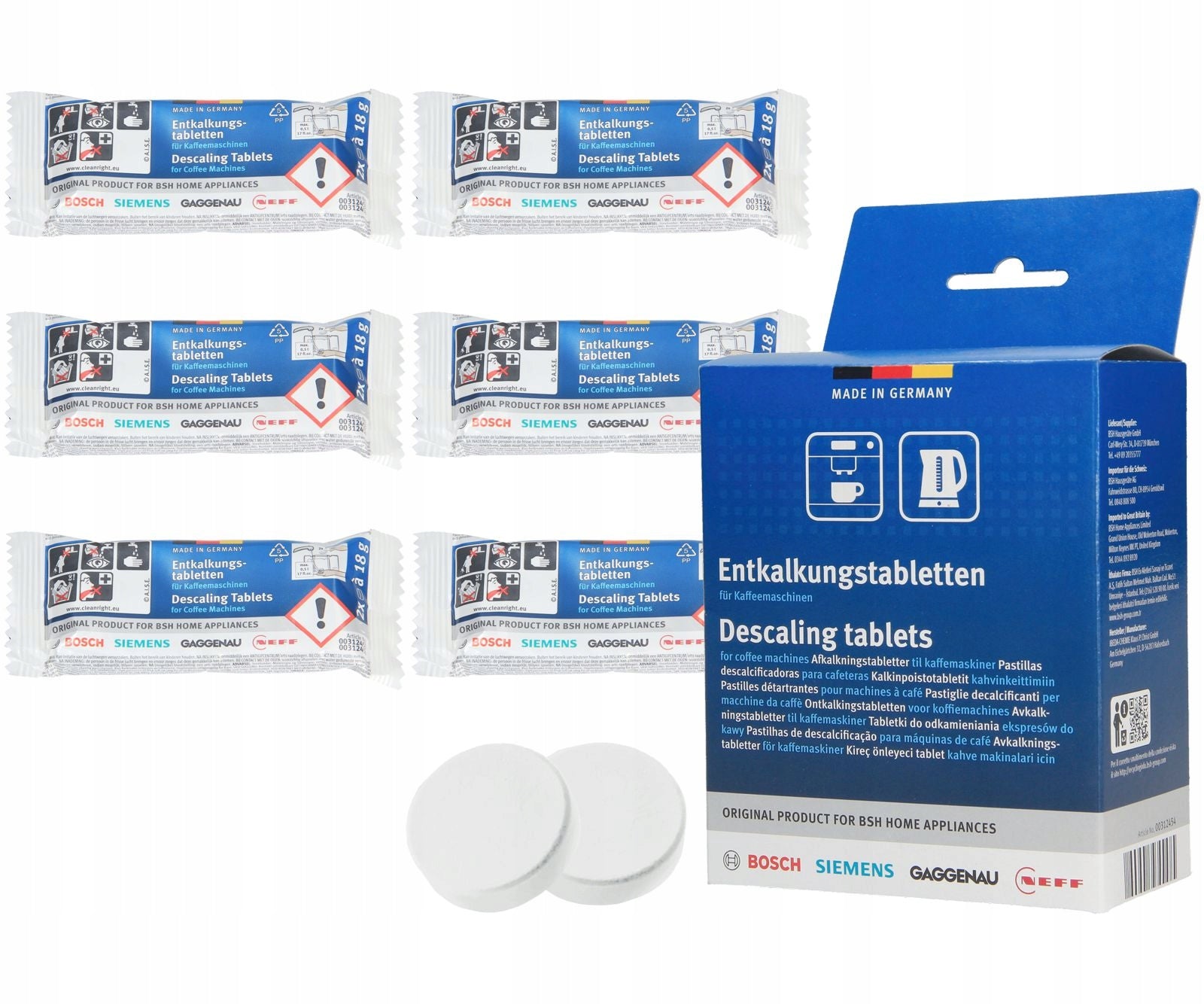Bosch descaling tablets for espresso machine