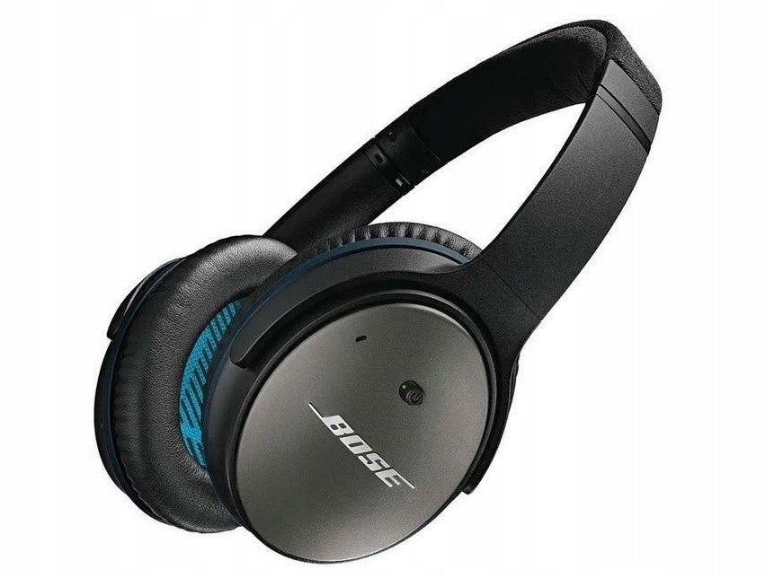 Bose QuietComfort 25 On-Ear Headphones, BLACK, BUILT-IN CONTROL