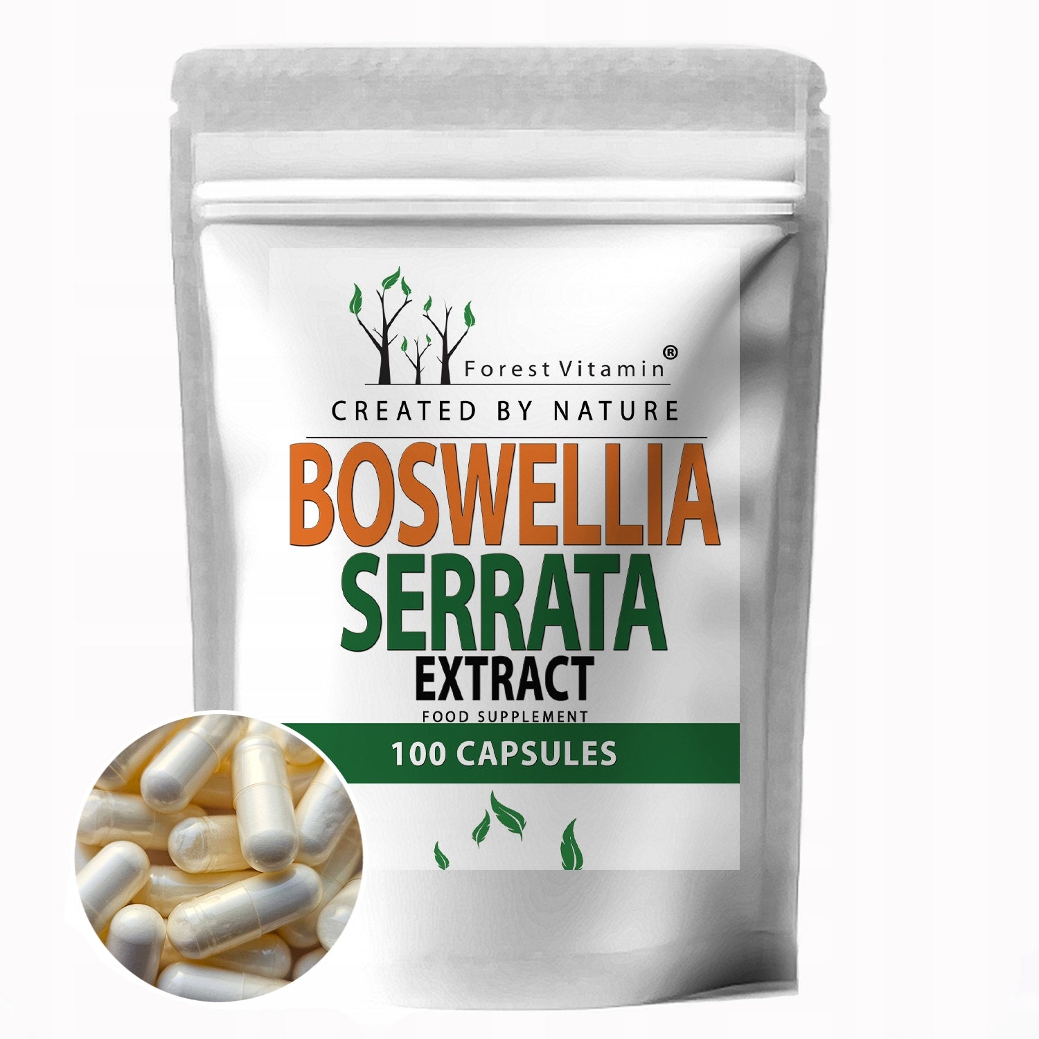 Boswellia Serrata 400mg 100caps BONE JOINTS MUSCLES Indian frankincense