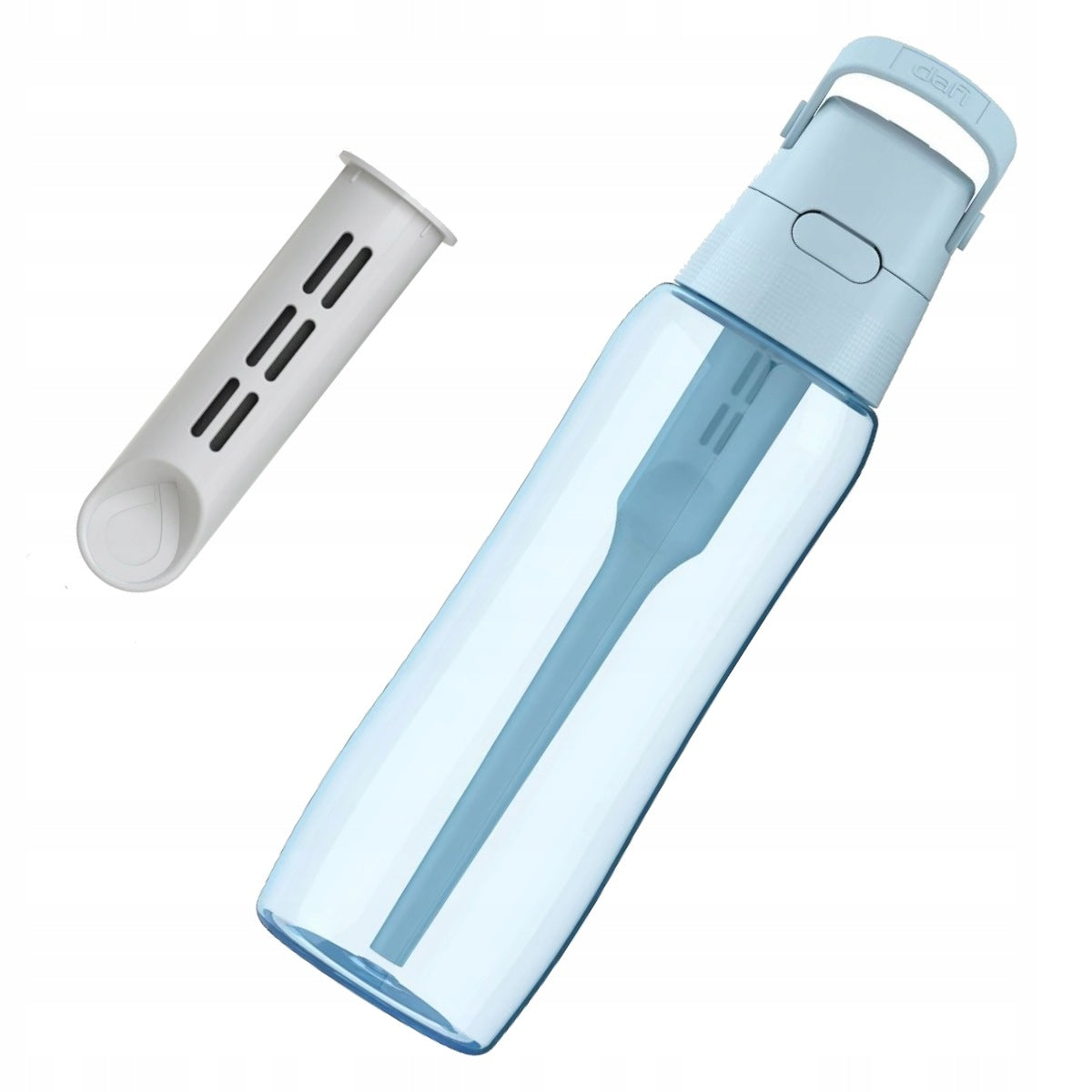 Bottle Dafi Solid coloured + filter cartridge Blue DODA Dove Blue 0,7l Packaging status original