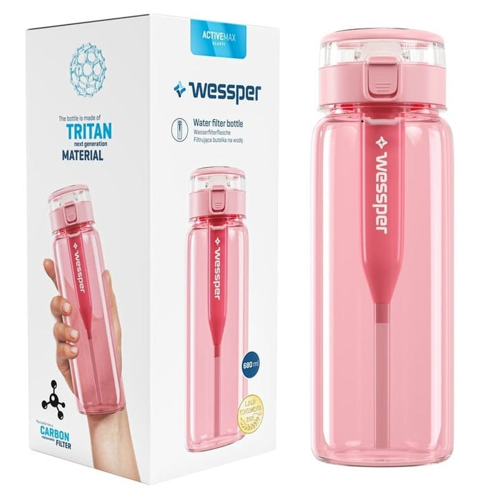 Bottle Filter Bottle with Tritan Wessper Clarti 680 ml Pink