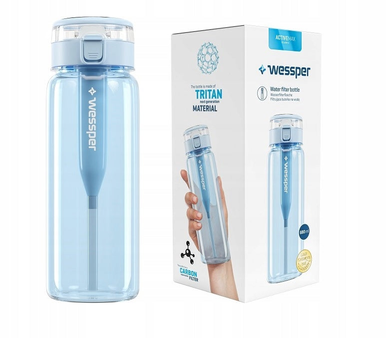 Bottle Filter bottle made of Tritan Wessper WES263-NB +filter 680ml blue