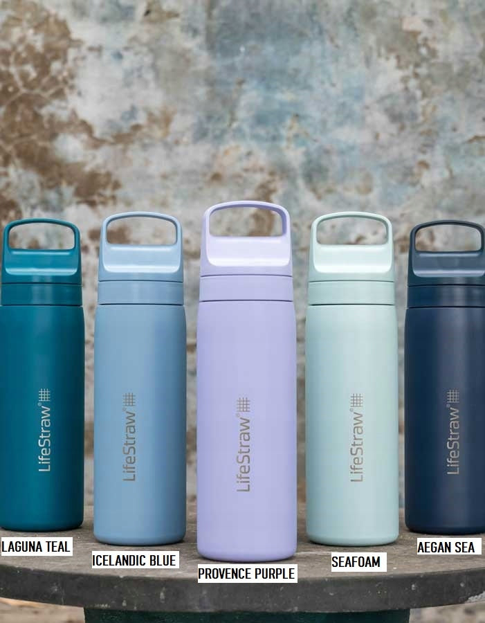 Bottle LifeStraw GO 2 Stainless Steel 500ml Provence Purple Number of cartridges included in the kit 1