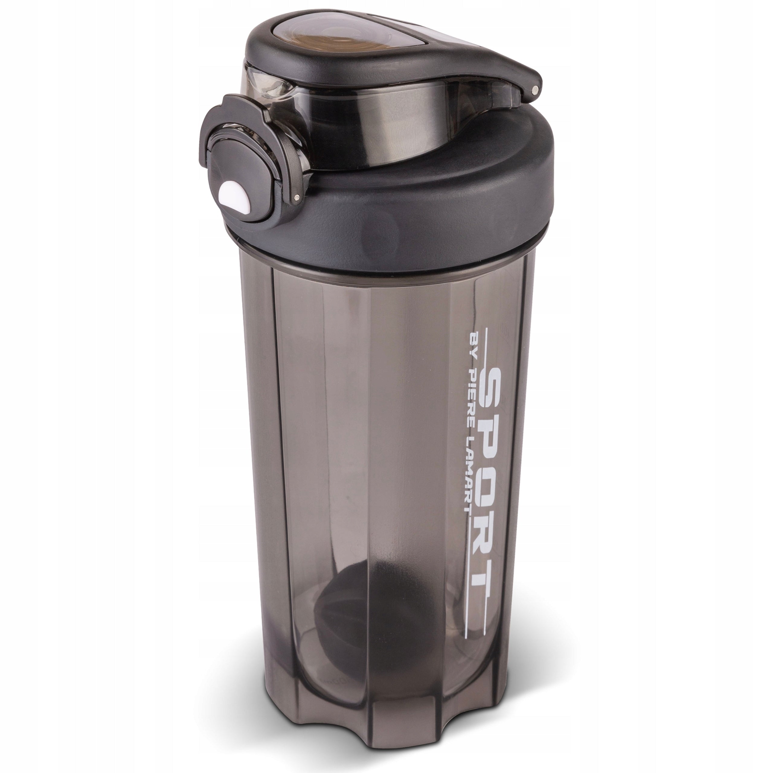 Bottle Sports Bottle SHAKER 600ml with Mixing Ball TRITAN Black Packaging status original