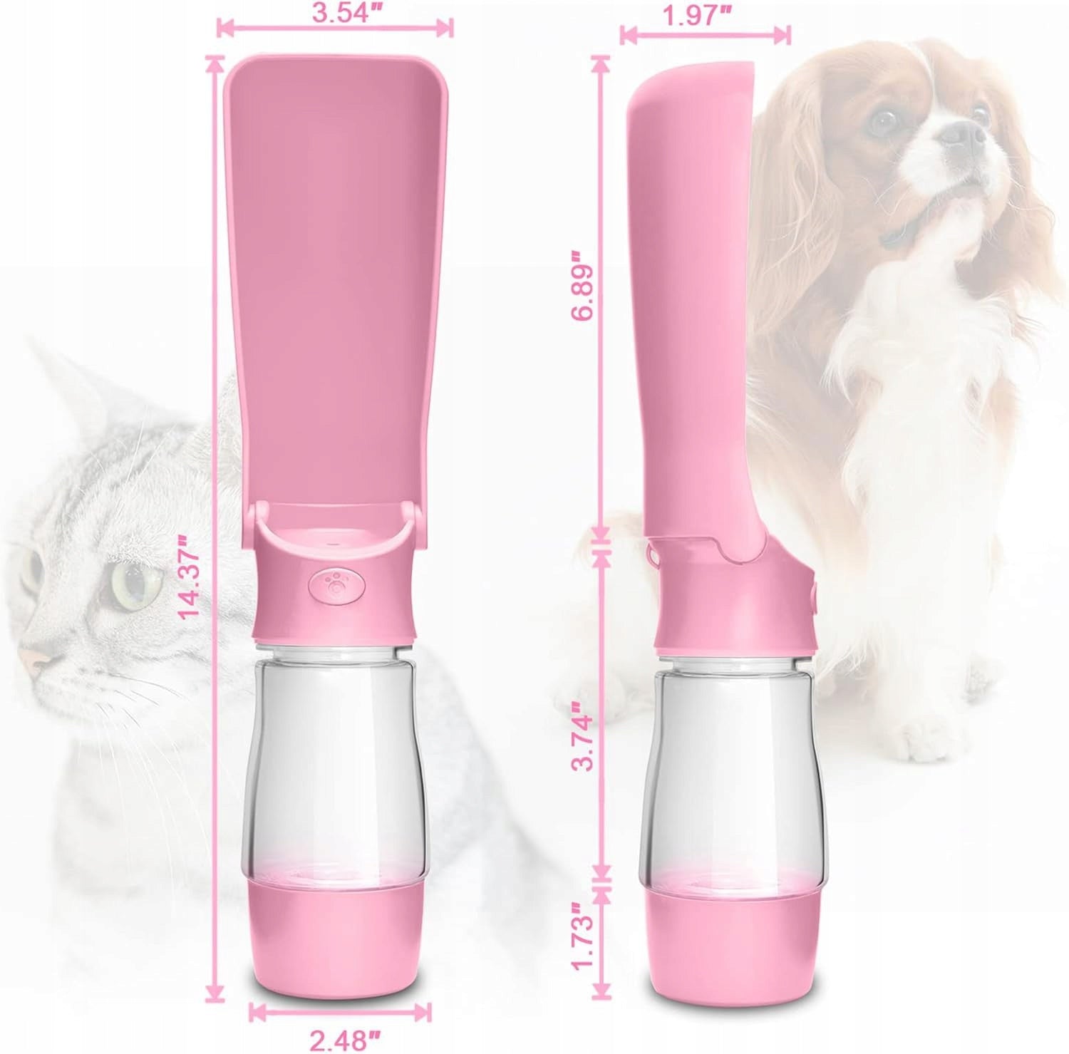 Bottle Tourist Bowl Water Bottle Portable Cat Dog Drinker 3in1 Manufacturer code X001K9SZVT