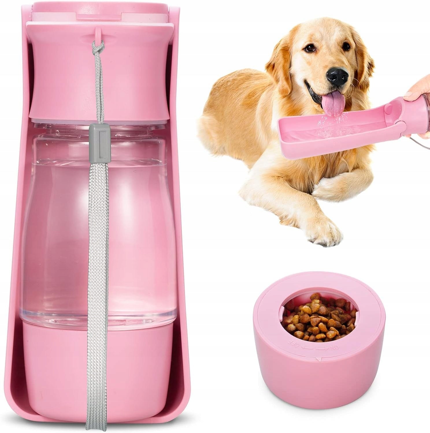 Bottle Tourist Bowl Water Bottle Portable Cat Dog Drinker 3in1