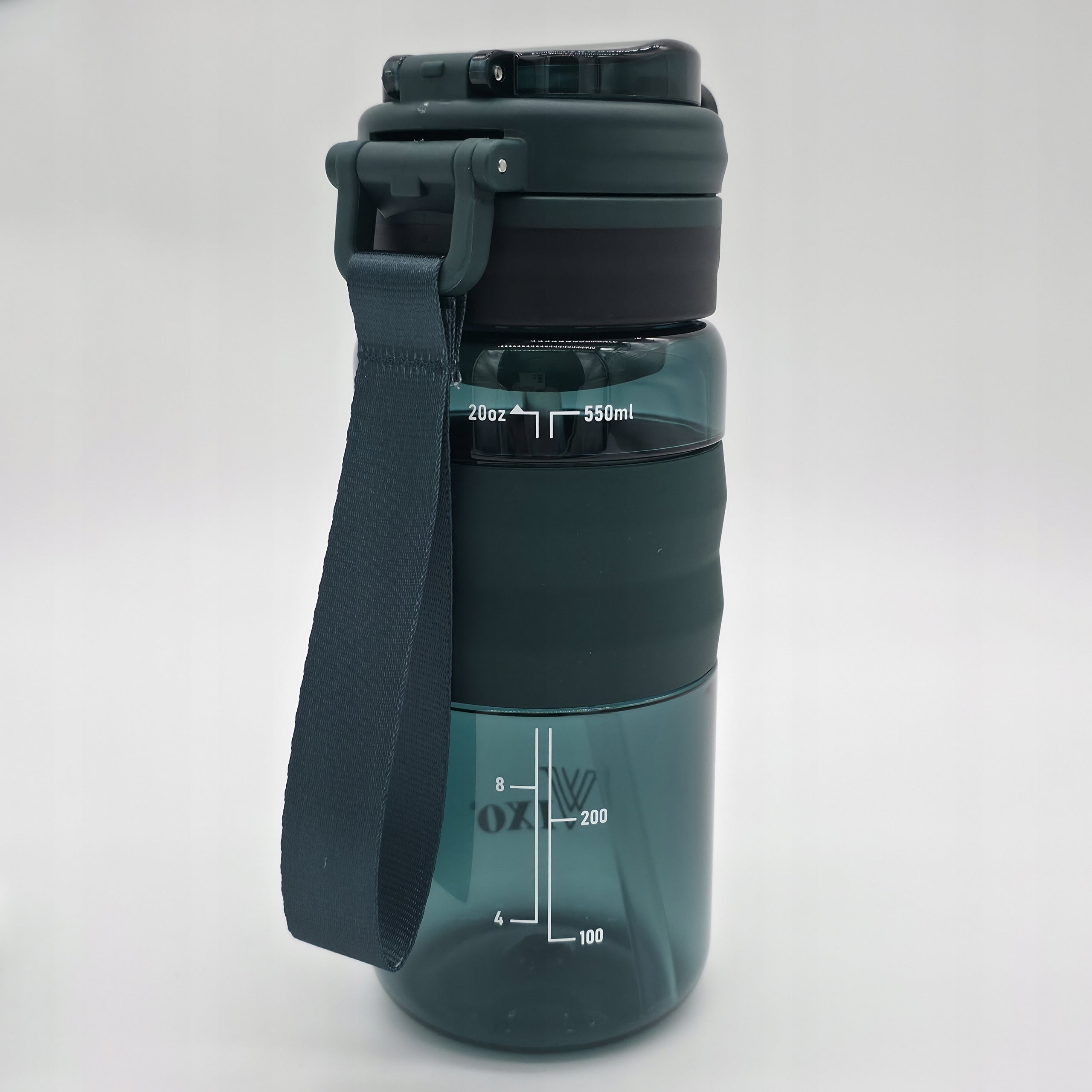 Bottle VIXO 550ml Tritan BPA Free 2in1 Mouthpiece + Straw Strainer Lanyard Bottle Model Bidon sportowy na siłownię do szkoły dla dzieci