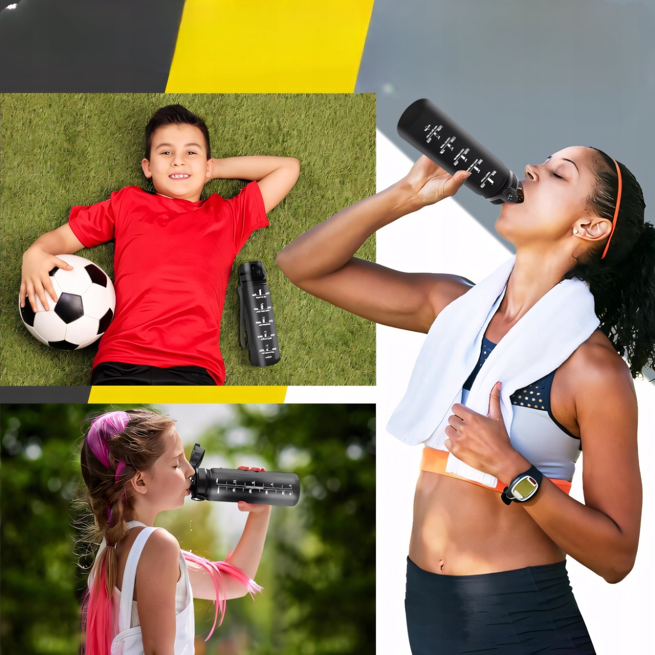 Bottle Water Bottle 500ml Tritan Leakproof Motivational with Measure Product weight with unit packaging 0.5 kg