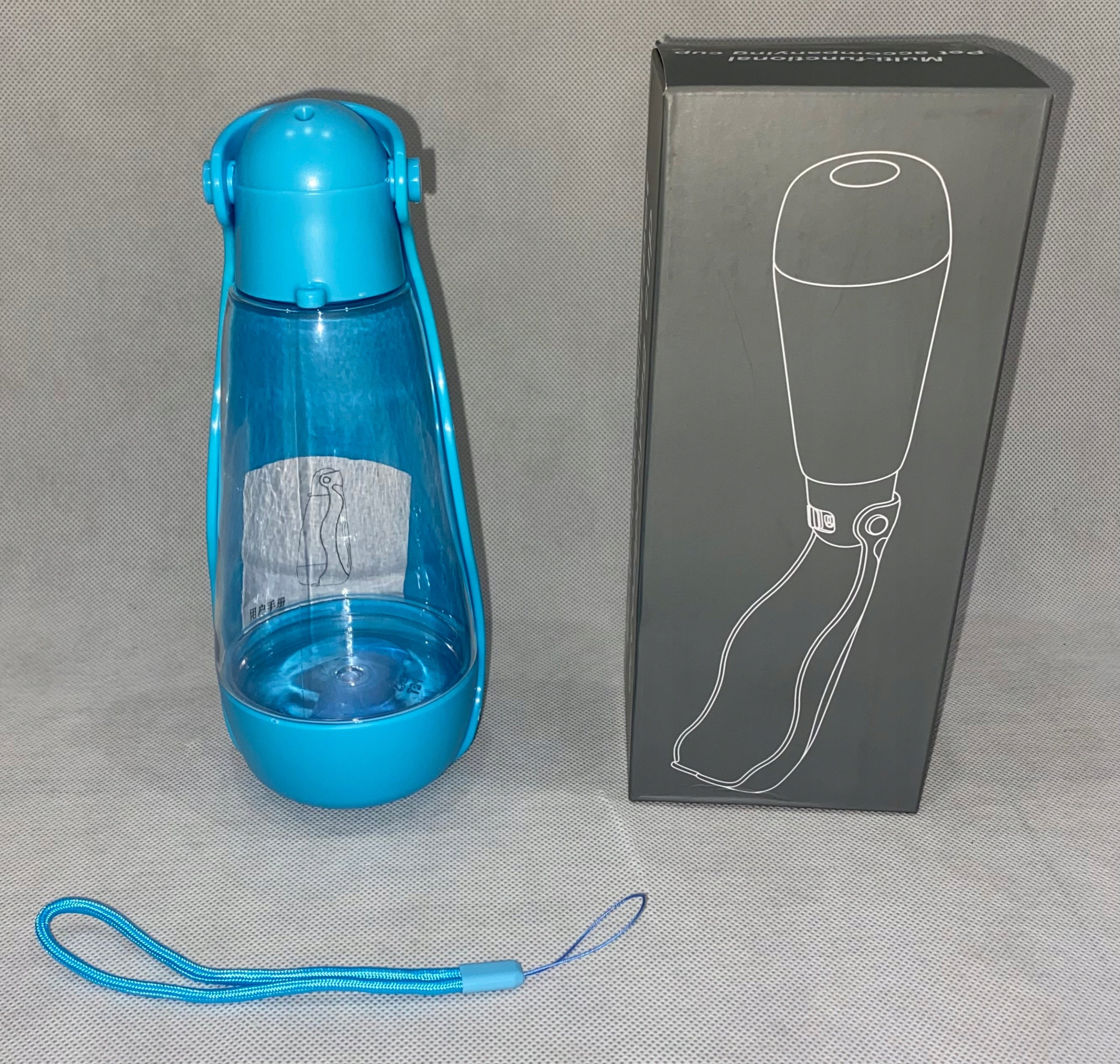 Bottle Water Bottle Dog Drinker for Water/Bags/Shovel, 3in1, Travel 420ml Material made from a synthetic material
