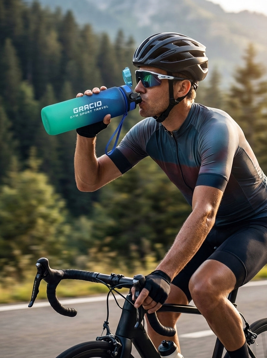 Bottle Water Bottle Tritan 1000 Tight Sport Gym BPA FREE GRACIO Volume 1000 ml