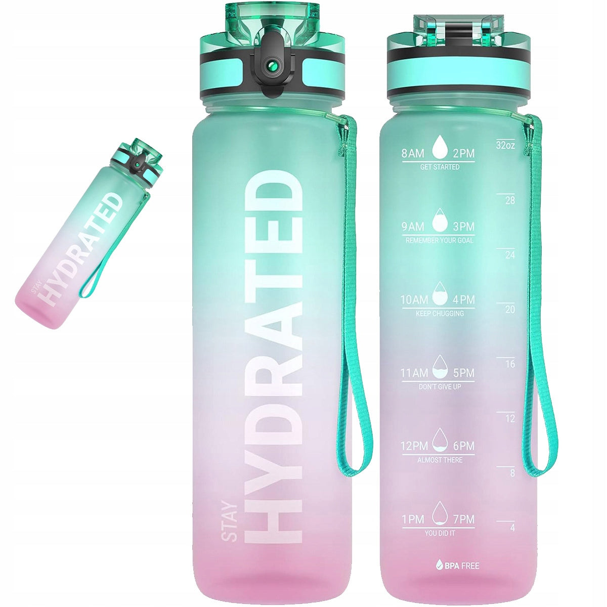 Bottle Water Bottle Tritan Airtight Sports Scoop 1000ml BPA Free Model 6974715559334