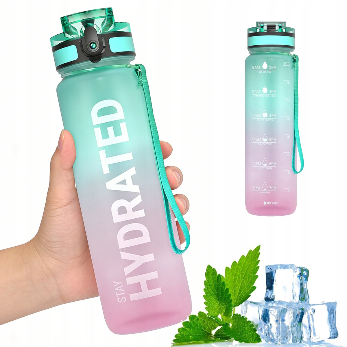 Bottle Water Bottle Tritan Airtight Sports Scoop 1000ml BPA Free