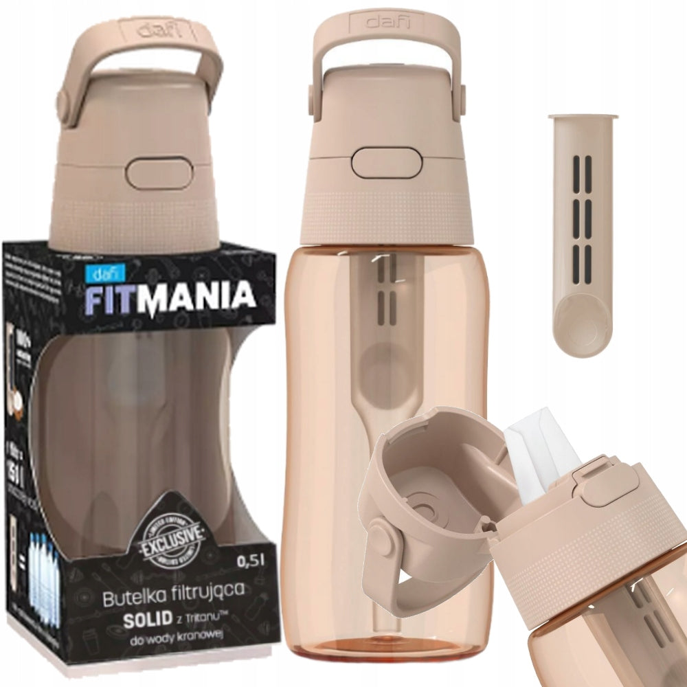 Bottle bottle + filter cartridge Dafi SOLID 0,5L cappuccino FitMania