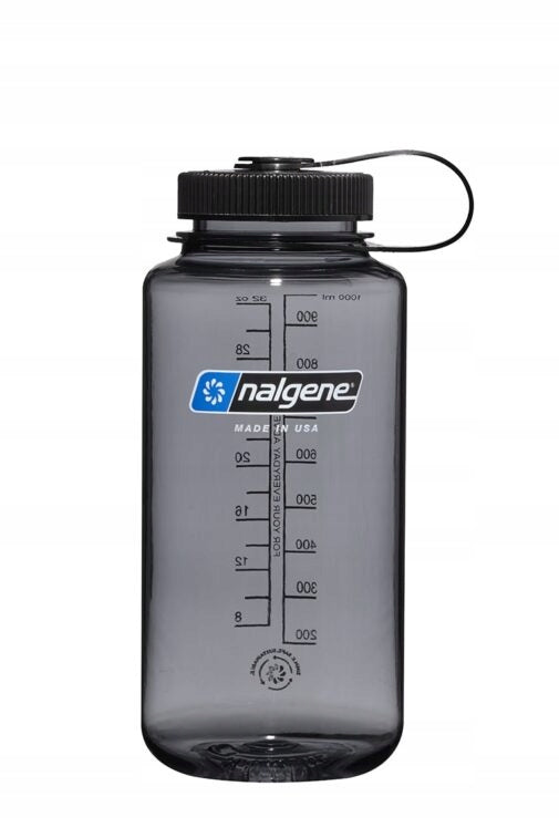 Bottle, water bottle Nalgene 32oz WM Gray Sustain Black Cap 1L