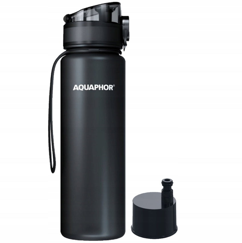 Bottle + water filter cartridge Aquaphor City 1l black water bottle Brand Aquaphor