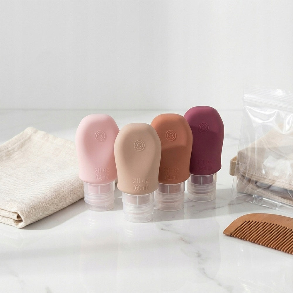 Bottles travel containers for cosmetics with suction cups in silicone case Brand Orion