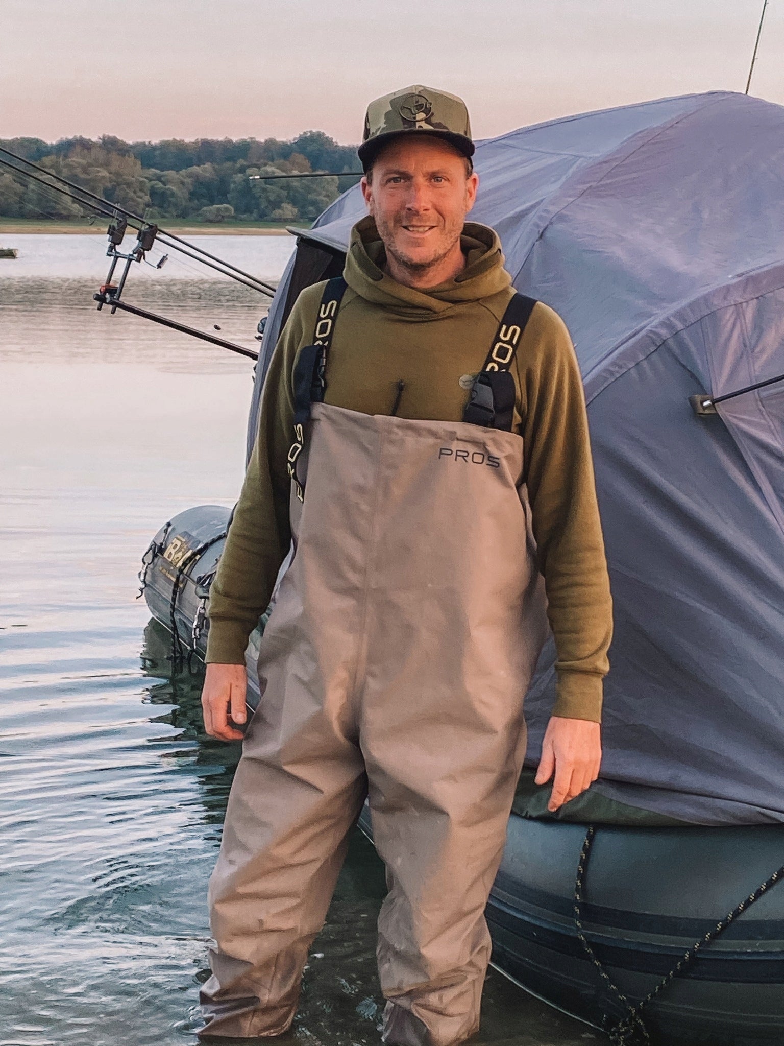 Bottoms Breathable Waterers Pants with Harness PROS For Fishing Fish Brand Pros