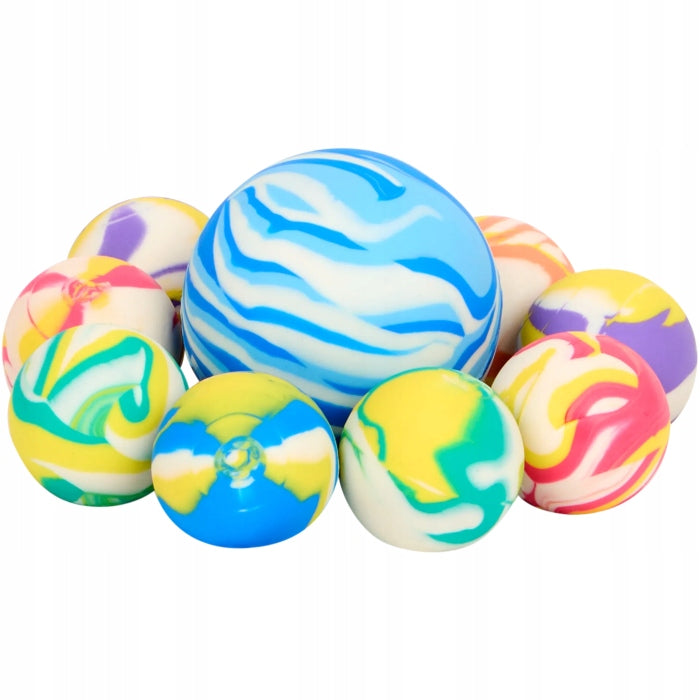 Bouncing Balls MARBLE Rubber Balls 10pcs