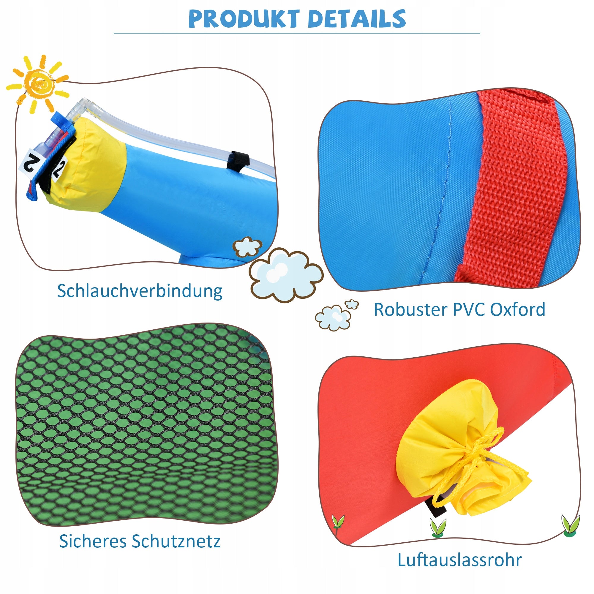 Bouncy castle Kids Water Park Trampoline blower HUGE PLAYGROUND 5-in-1 gift Kid's age 0＋
