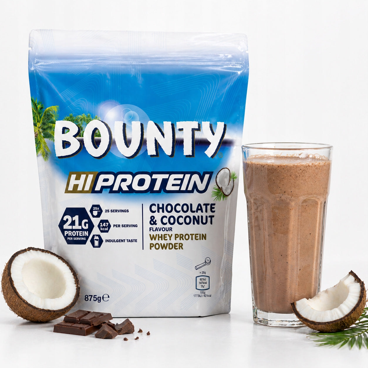 Bounty Coconut Protein Conditioner 875 g whey protein for mass after training Expiration date at least 3 months from the date of purchase