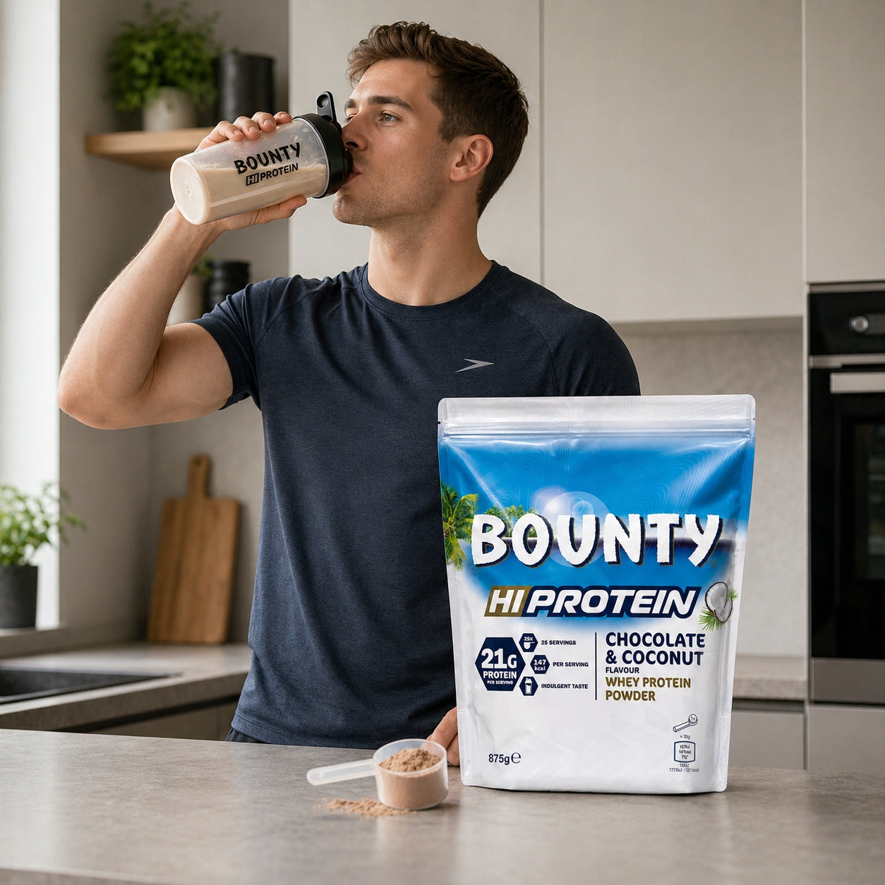 Bounty Coconut Protein Conditioner 875 g whey protein for mass after training Packaging status original