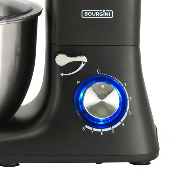 Bourgini Kitchen Chef Plus Grey food processor, Power rating 1400 W