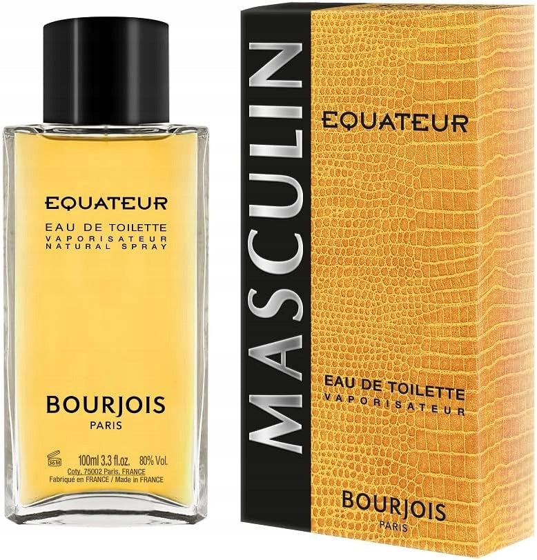 Bourjois Equateur Men's Eau De Toilette 100ml Wood Long Lasting
