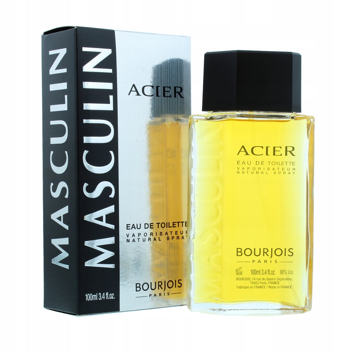 Bourjois Masculin Acier 100ml Eau de toilette male EDT