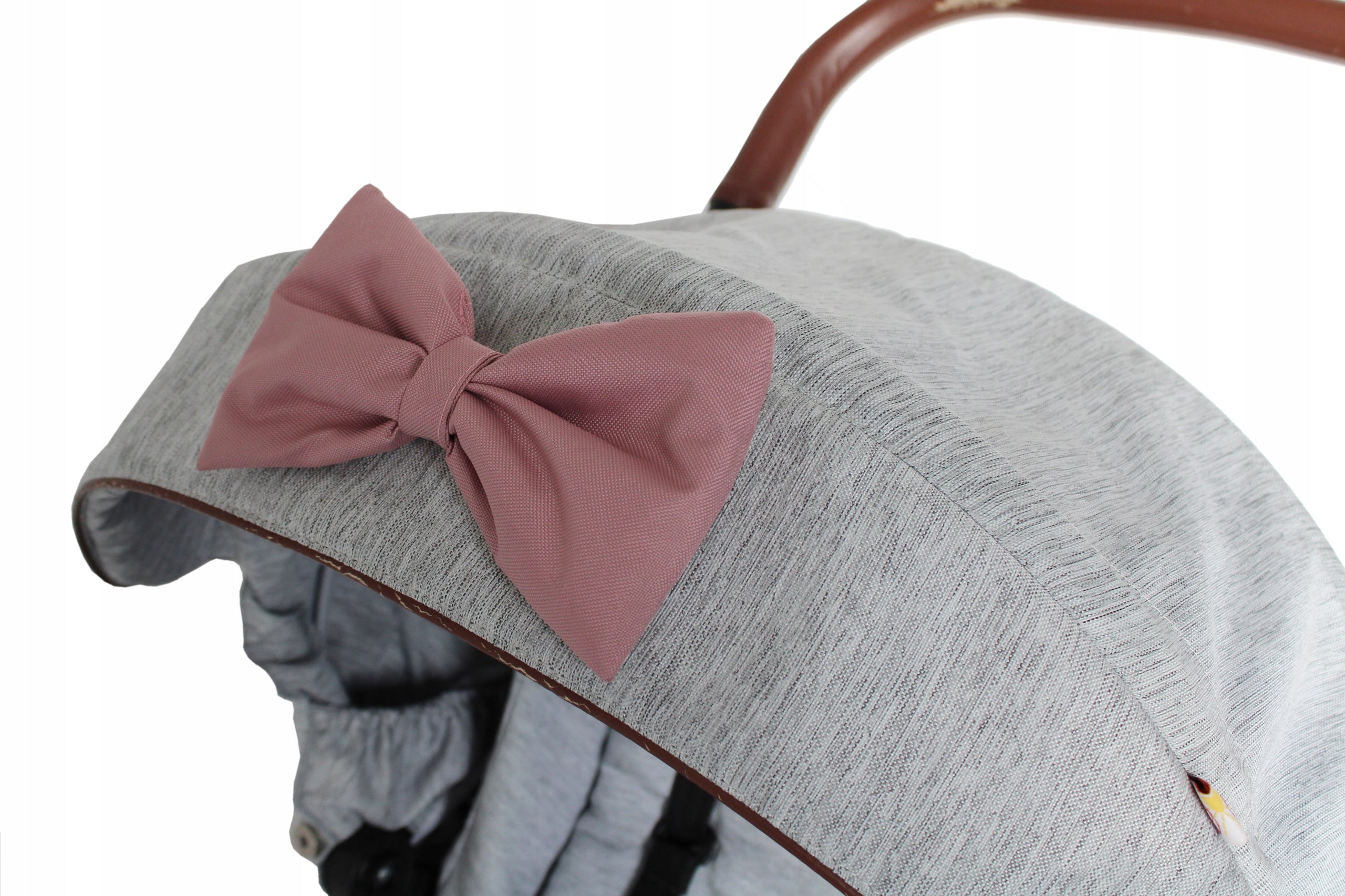 Bow bow for crib stroller dirty pink