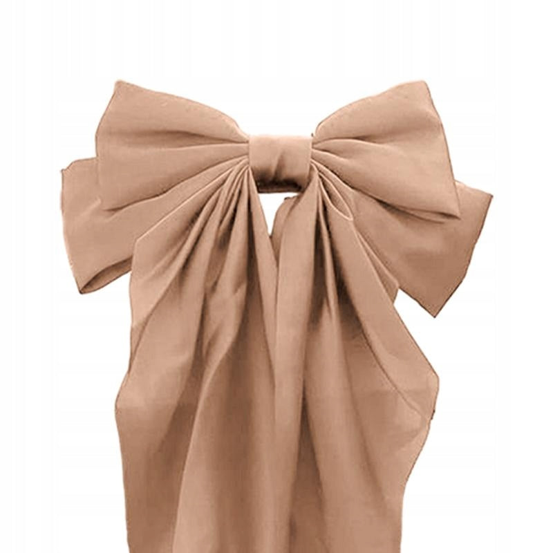 Bowknot Helmet Decor Cute Helmet Accessories Large Bow Helmet Champagne Packaging status original